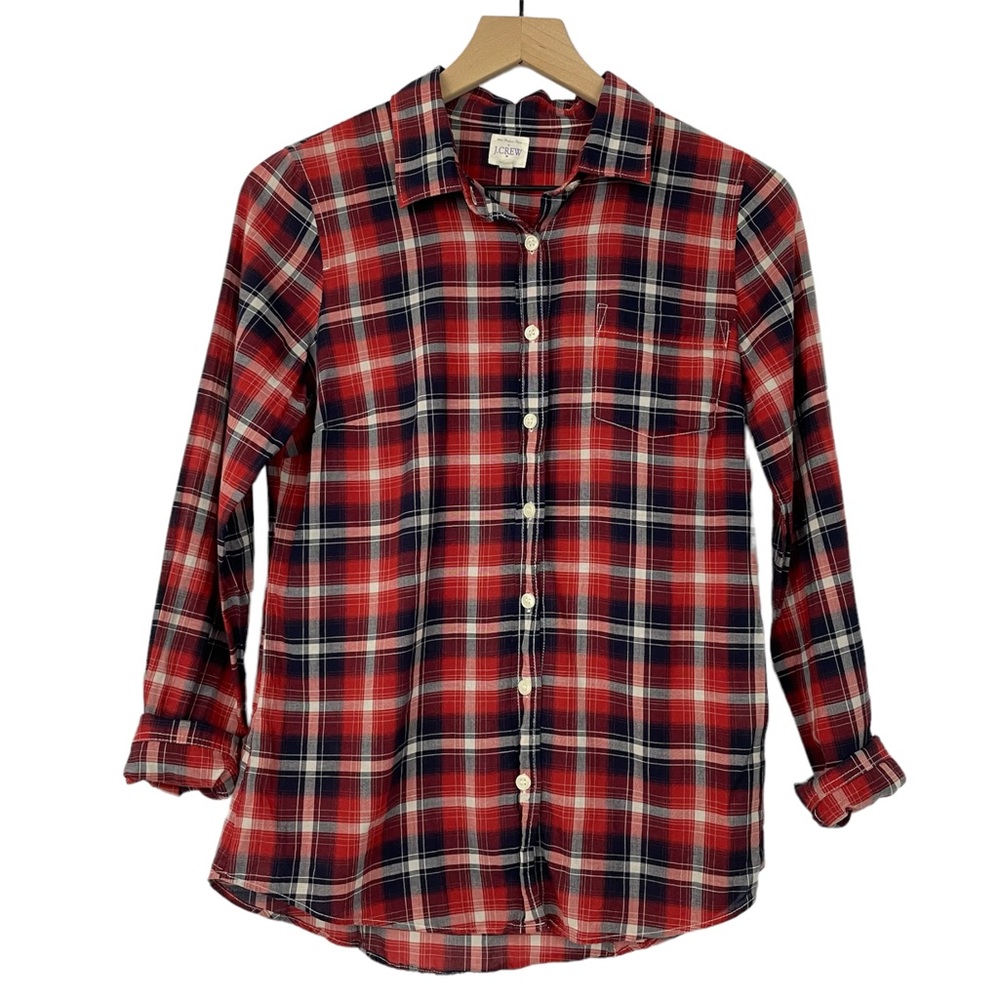 Adorable Plaid ❤️💙Button Down J. Crew